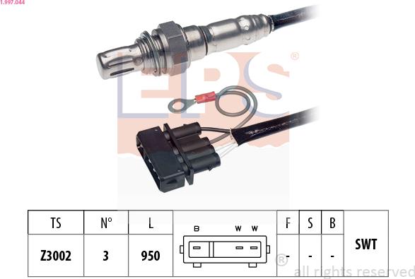 EPS 1.997.044 - Sonda lambda www.autoricambi360.it