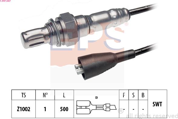 EPS 1.997.047 - Sonda lambda www.autoricambi360.it