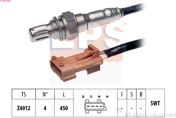 EPS 1.997.059 - Sonda lambda www.autoricambi360.it