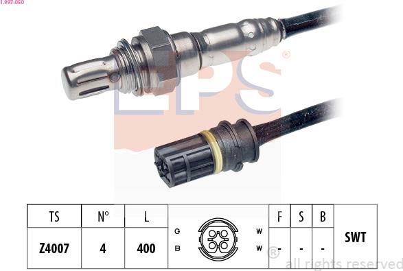 EPS 1.997.050 - Sonda lambda www.autoricambi360.it