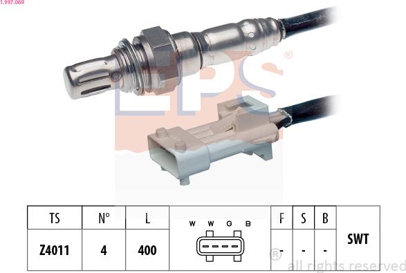 EPS 1.997.069 - Sonda lambda www.autoricambi360.it