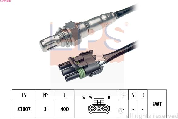 EPS 1.997.060 - Sonda lambda www.autoricambi360.it