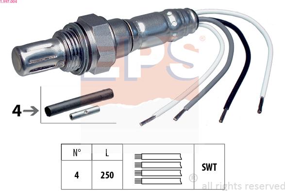 EPS 1.997.004 - Sonda lambda www.autoricambi360.it