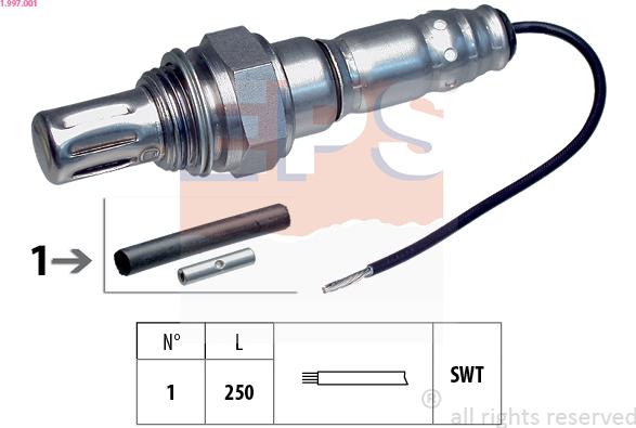 EPS 1.997.001 - Sonda lambda www.autoricambi360.it
