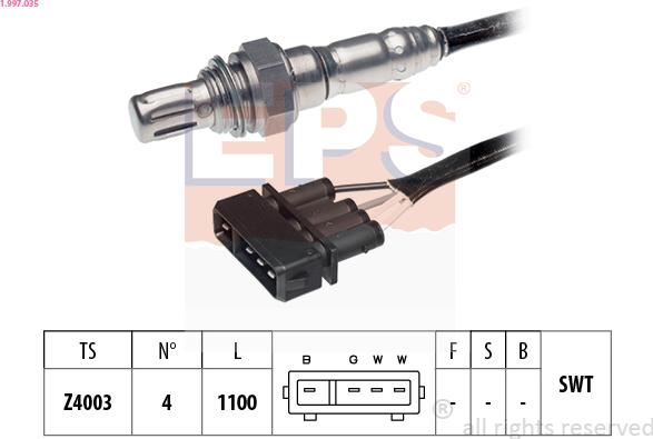EPS 1.997.035 - Sonda lambda www.autoricambi360.it