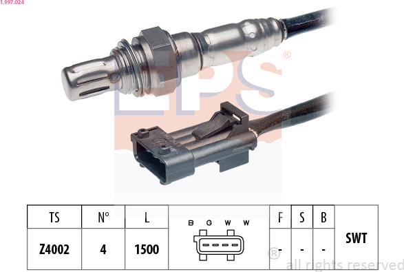 EPS 1.997.024 - Sonda lambda www.autoricambi360.it