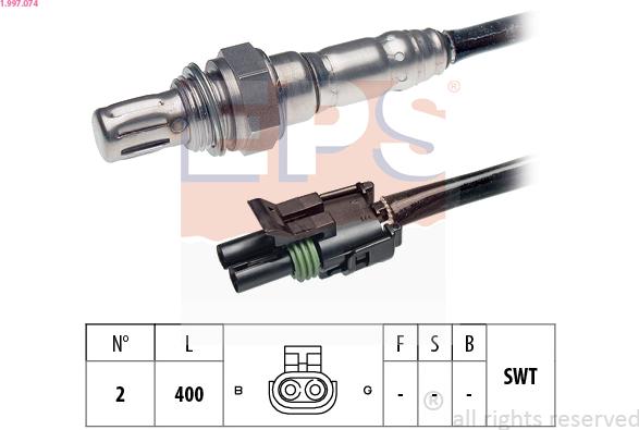 EPS 1.997.074 - Sonda lambda www.autoricambi360.it