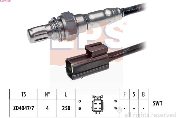 EPS 1.997.199 - Sonda lambda www.autoricambi360.it
