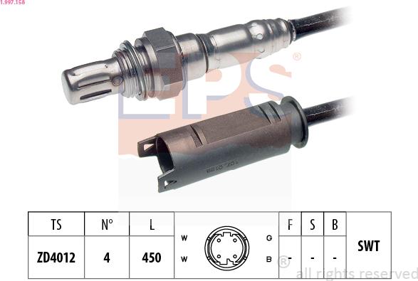 EPS 1.997.158 - Sonda lambda www.autoricambi360.it