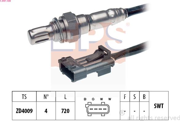 EPS 1.997.109 - Sonda lambda www.autoricambi360.it