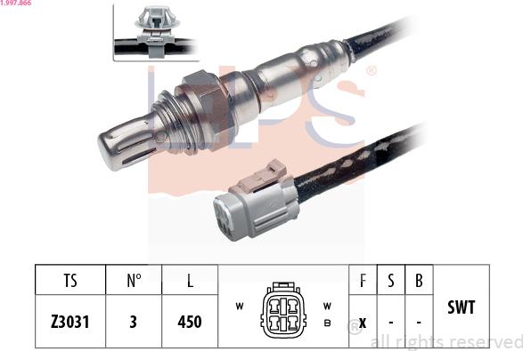 EPS 1.997.866 - Sonda lambda www.autoricambi360.it