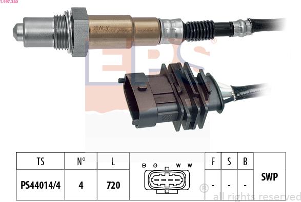 EPS 1.997.340 - Sonda lambda www.autoricambi360.it