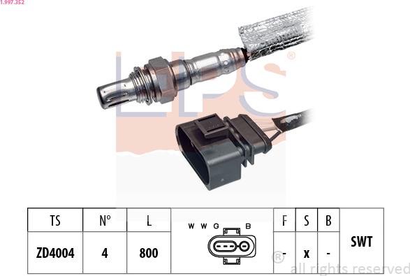 EPS 1.997.352 - Sonda lambda www.autoricambi360.it