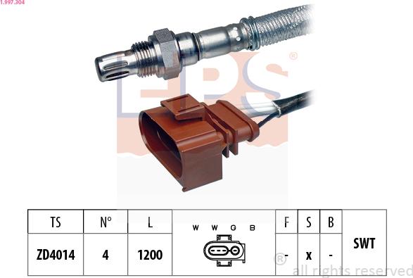 EPS 1.997.304 - Sonda lambda www.autoricambi360.it