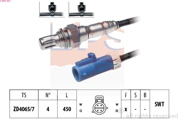 EPS 1.997.321 - Sonda lambda www.autoricambi360.it