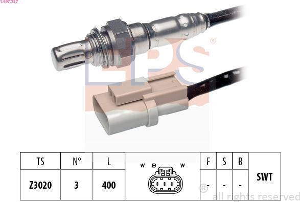 EPS 1.997.327 - Sonda lambda www.autoricambi360.it