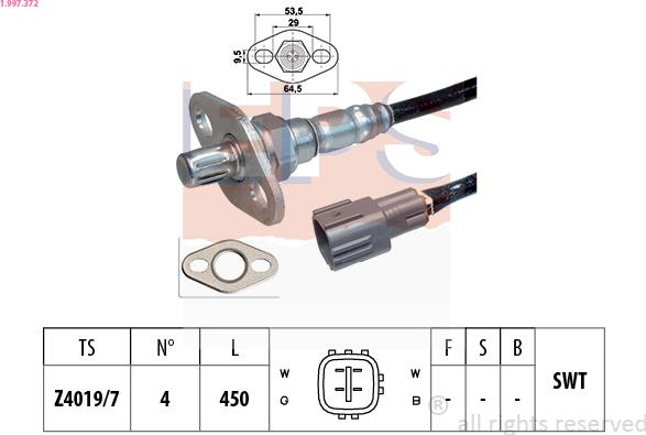 EPS 1.997.372 - Sonda lambda www.autoricambi360.it