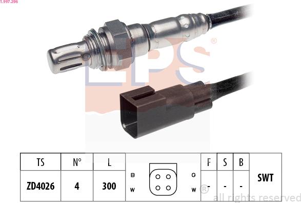EPS 1.997.296 - Sonda lambda www.autoricambi360.it