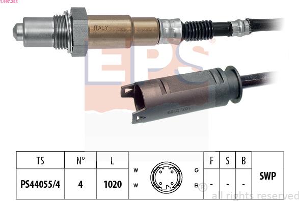 EPS 1.997.255 - Sonda lambda www.autoricambi360.it