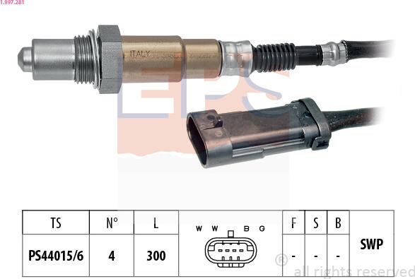 EPS 1.997.281 - Sonda lambda www.autoricambi360.it