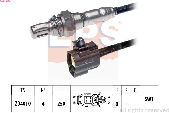 EPS 1.997.232 - Sonda lambda www.autoricambi360.it