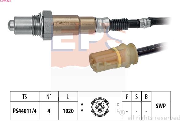 EPS 1.997.273 - Sonda lambda www.autoricambi360.it