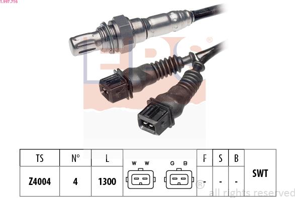 EPS 1.997.716 - Sonda lambda www.autoricambi360.it