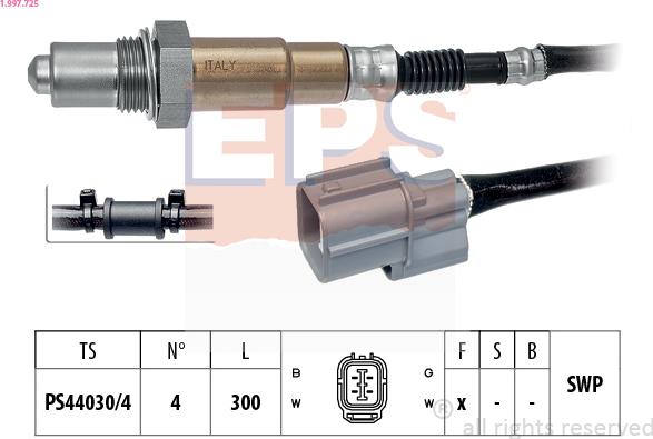 EPS 1.997.725 - Sonda lambda www.autoricambi360.it