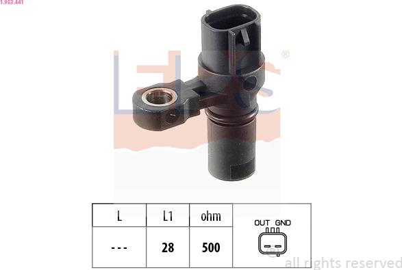 EPS 1.953.441 - Sensore n° giri, Cambio automatico www.autoricambi360.it