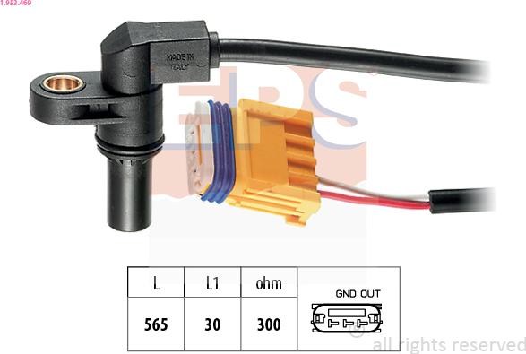 EPS 1.953.469 - Sensore n° giri, Cambio automatico www.autoricambi360.it