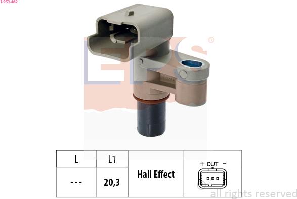 EPS 1.953.462 - Sensore, Posizione albero a camme www.autoricambi360.it