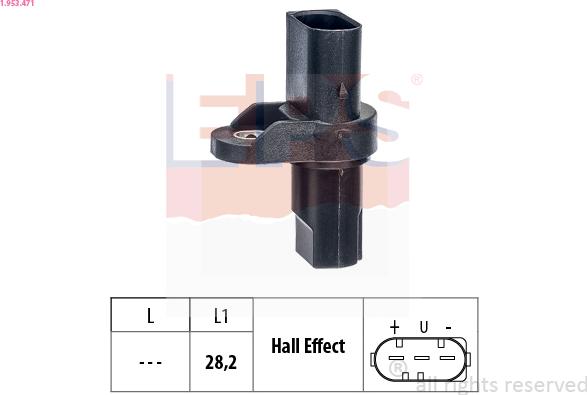 EPS 1.953.471 - Sensore, Posizione albero a camme www.autoricambi360.it