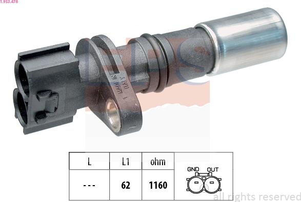 EPS 1.953.478 - Generatore di impulsi, Albero a gomiti www.autoricambi360.it