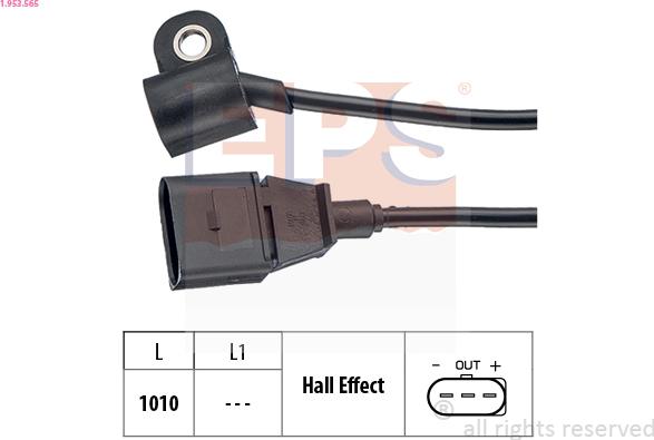 EPS 1.953.565 - Sensore, Posizione albero a camme www.autoricambi360.it