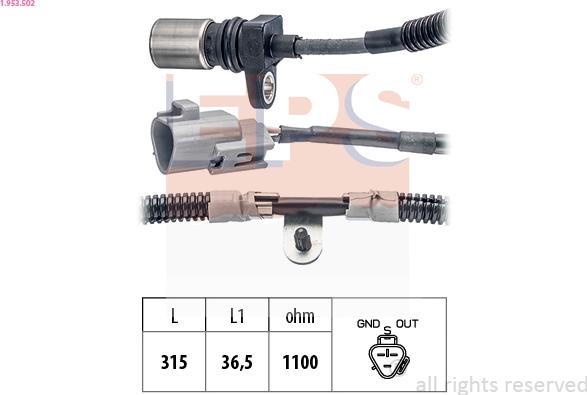 EPS 1.953.502 - Generatore di impulsi, Albero a gomiti www.autoricambi360.it