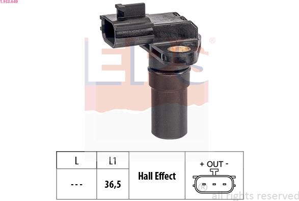EPS 1.953.649 - Sensore n° giri, Cambio automatico www.autoricambi360.it