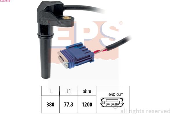 EPS 1.953.618 - Sensore n° giri, Cambio automatico www.autoricambi360.it