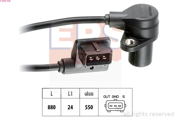 EPS 1.953.158 - Generatore di impulsi, Albero a gomiti www.autoricambi360.it