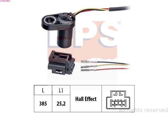 EPS 1.953.855 - Sensore n° giri, Cambio automatico www.autoricambi360.it