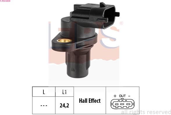 EPS 1.953.834 - Sensore, Posizione albero a camme www.autoricambi360.it