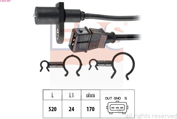 EPS 1.953.397 - Generatore di impulsi, Albero a gomiti www.autoricambi360.it
