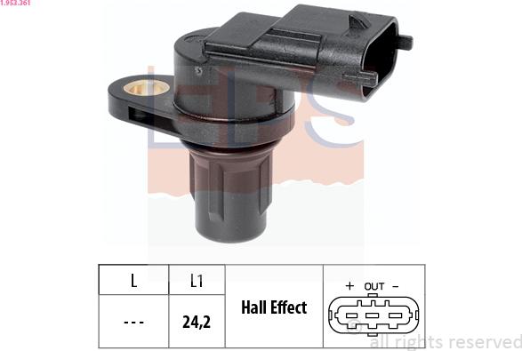EPS 1.953.361 - Sensore, Posizione albero a camme www.autoricambi360.it