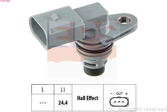 EPS 1.953.368 - Sensore, Posizione albero a camme www.autoricambi360.it