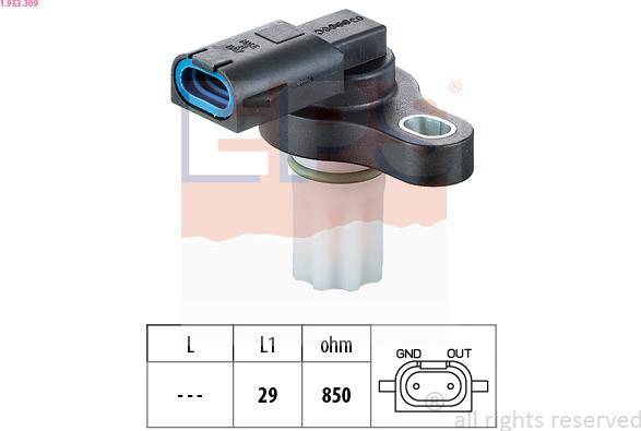 EPS 1.953.309 - Sensore n° giri, Cambio automatico www.autoricambi360.it