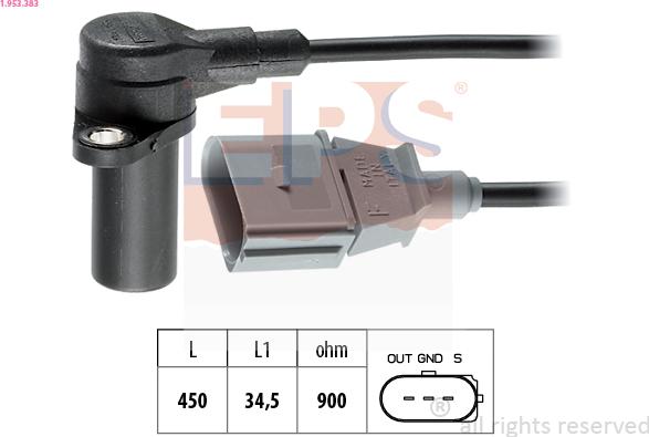 EPS 1.953.383 - Generatore di impulsi, Albero a gomiti www.autoricambi360.it