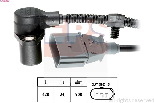 EPS 1.953.320 - Generatore di impulsi, Albero a gomiti www.autoricambi360.it