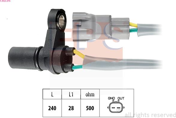 EPS 1.953.375 - Sensore n° giri, Cambio automatico www.autoricambi360.it