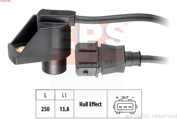 EPS 1.953.245 - Sensore, Posizione albero a camme www.autoricambi360.it