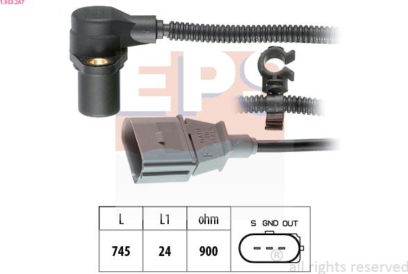 EPS 1.953.267 - Generatore di impulsi, Albero a gomiti www.autoricambi360.it