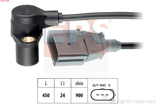 EPS 1.953.205 - Generatore di impulsi, Albero a gomiti www.autoricambi360.it